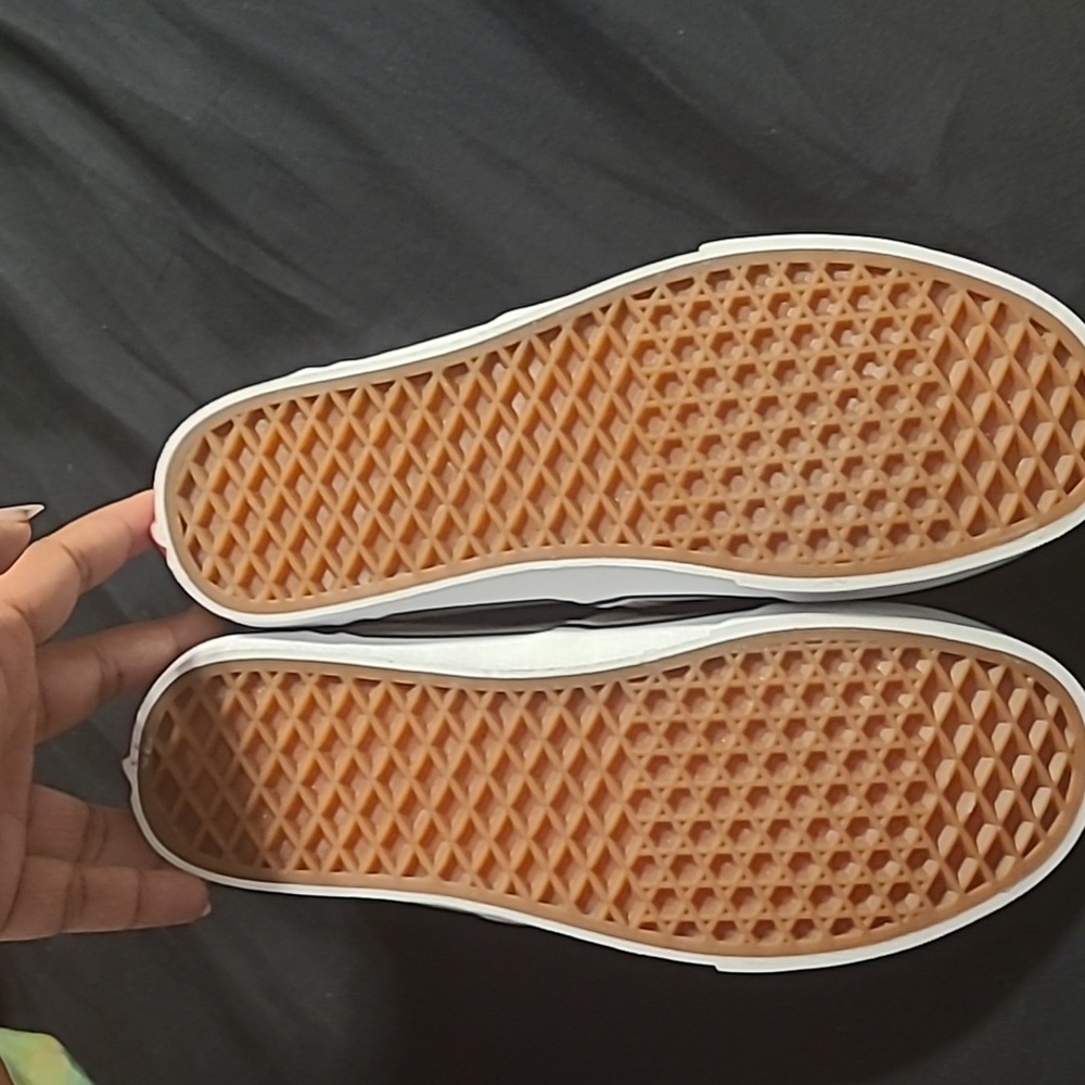 Tan Checkered Vans - Picture 5 of 6